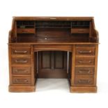 An American walnut `Derby Desk',