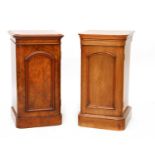 Two similar Victorian pot cupboards,