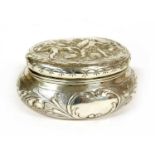 A German silver sugar box,