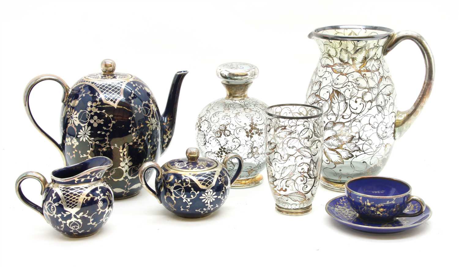 A collection of glassware,