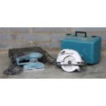 A Makita 5704R 190mm electric circular saw