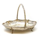 A Victorian silver pierced cake basket,