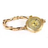 A 9ct gold mechanical wristwatch,