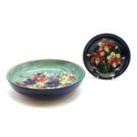 A Moorcroft 'Lily' pattern shallow dish,