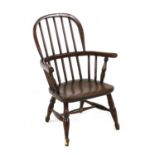 A child’s elm stick back Windsor chair,