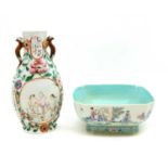A Chinese bowl and vase,