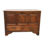 An oak mule chest,