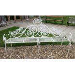 A Wrought iron Scottish style bench,