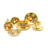 A collection of Royal Worcester fallen fruits wares,