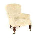 A late 19th century easy chair,