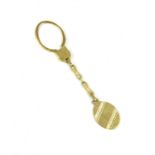 An Italian gold keyring