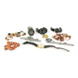 A large quantity of costume jewellery,