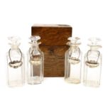 A 19th Century oak decanter box,