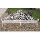 A Wrought iron Scottish style bench,