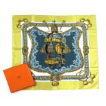 A Hermes silk scarf, 'Brides de Cour'