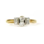 An Art Deco diamond ring,