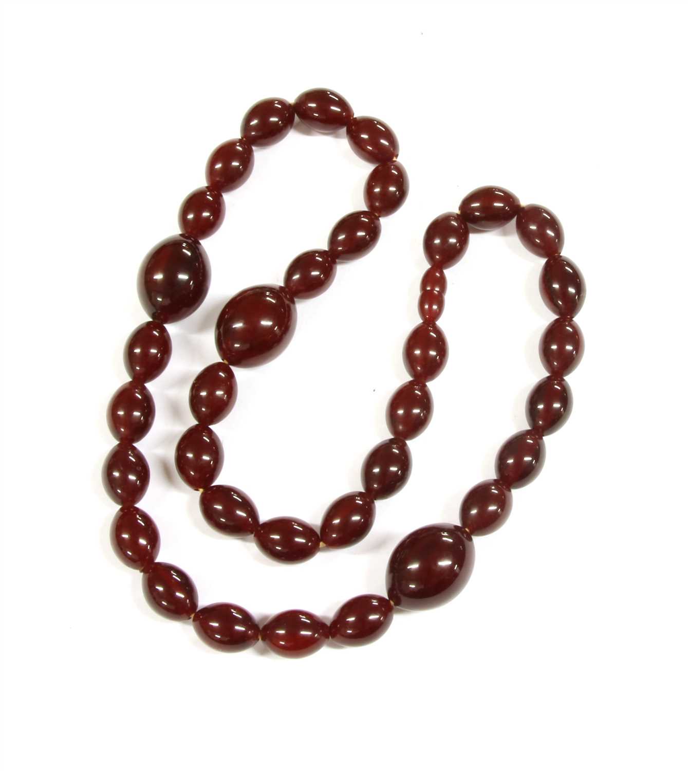 A Bakelite necklace,