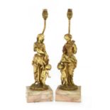 A pair of late 19th century ormolu figures