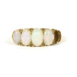 A five stone opal ring,