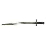 An Enfield 1856 pattern bayonet,