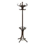 A Bentwood hat stand,