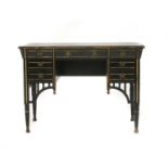 An aesthetic ebonised desk,