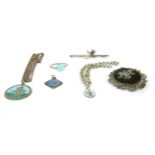 A large quantity of silver and costume jewellery,