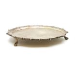 A George III silver salver,