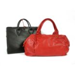 A Marc by Marc Jacobs red leather Hobo bag,