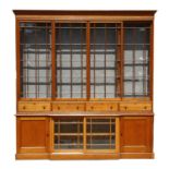 A large oak bookcase,