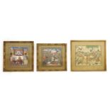 A pair of Indian Mughal paintings,