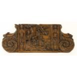 A Flemish walnut panel,