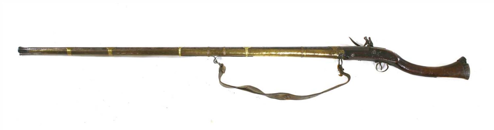 A flintlock long gun, - Image 2 of 3