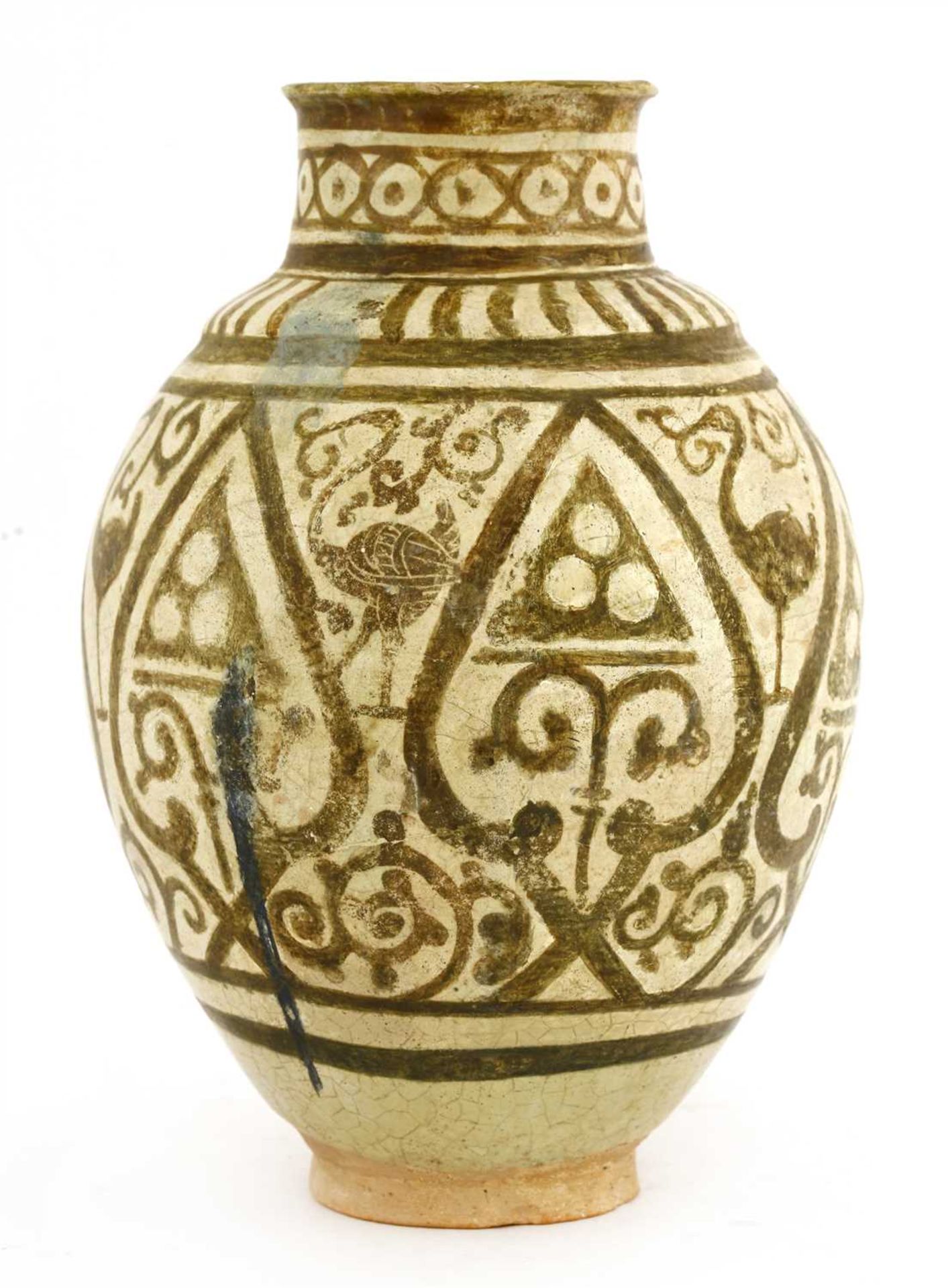 A fragmentary Fatimid lustre pottery jar, - Image 2 of 6
