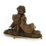 A Venetian carved walnut figural group,