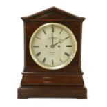 A rosewood bracket clock,