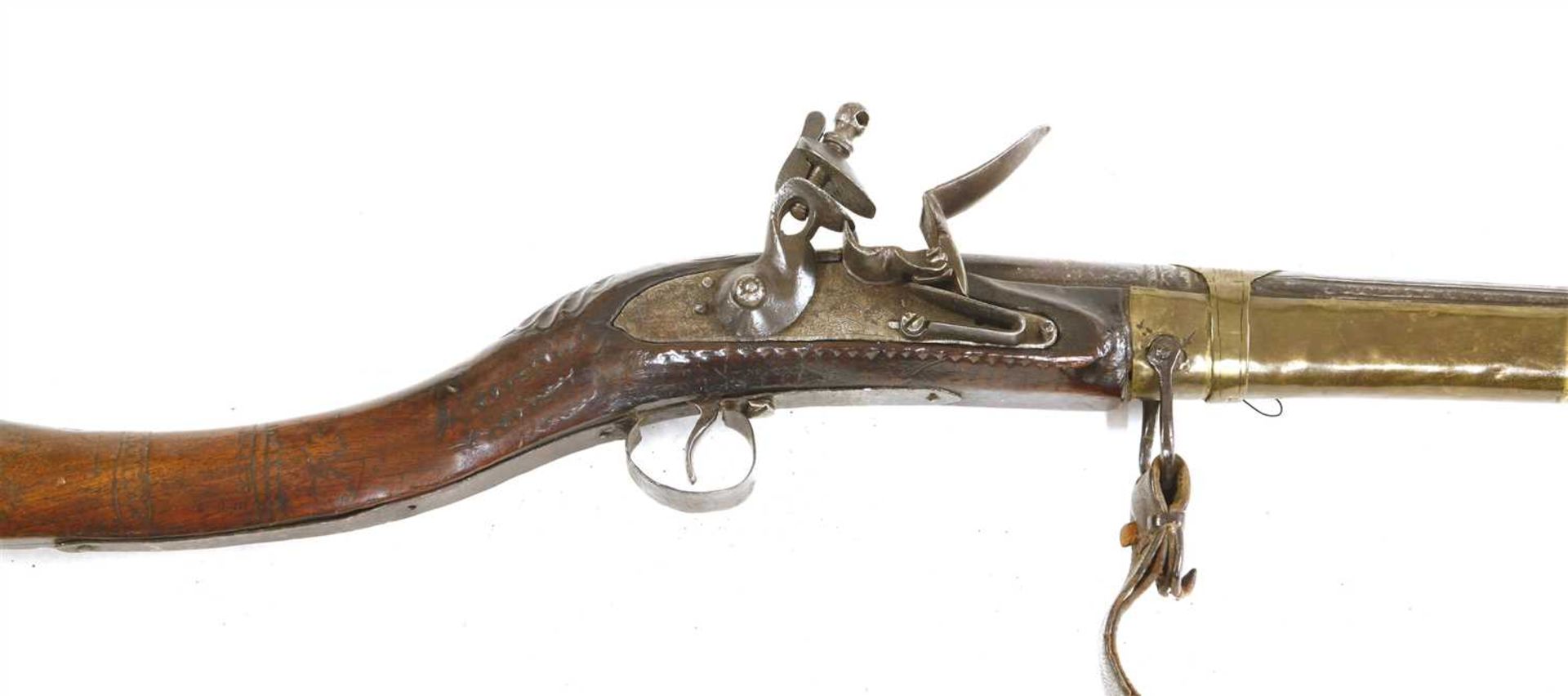 A flintlock long gun, - Image 3 of 3
