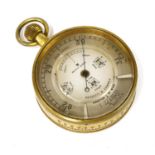 A brass-cased weather watch/altimeter,