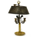 A French Empire toleware light,