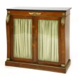 A Regency rosewood side cabinet,