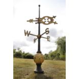 A large Victorian cast iron weathervane,