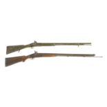 Two percussion rifles,