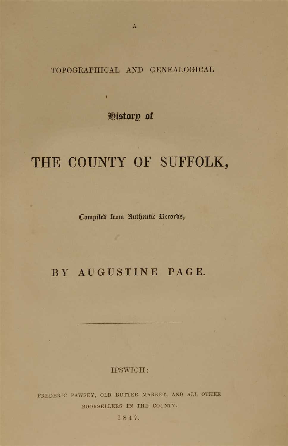 SUFFOLK: 1- Muskett, J J: Suffolk Manorial Families, two volumes PLUS the rare volume three, - Image 3 of 4