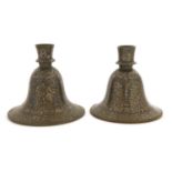 Two bidri hookah bases,