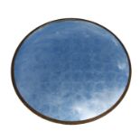 A large round églomisé convex mirror,