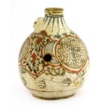 A Safavid pottery kalian pipe base,
