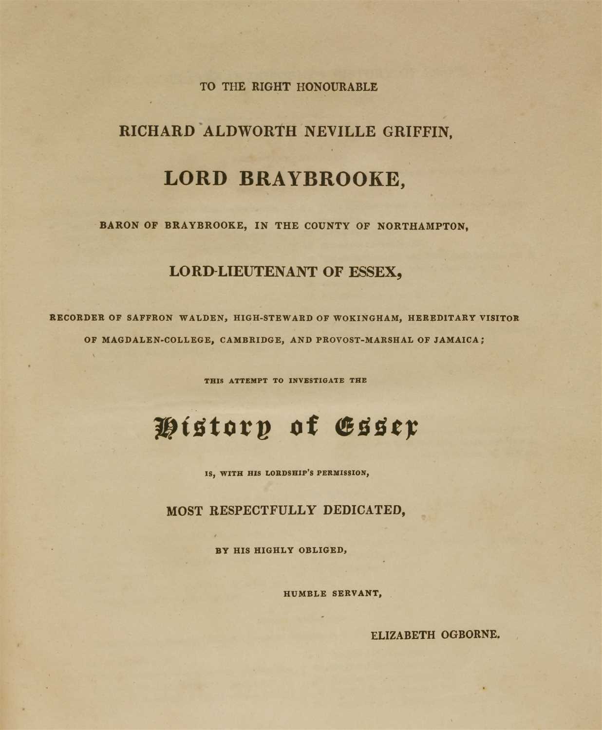 ESSEX: 1- Chancellor, F: The Ancient Sepulchral Monuments of Essex, - Image 2 of 4