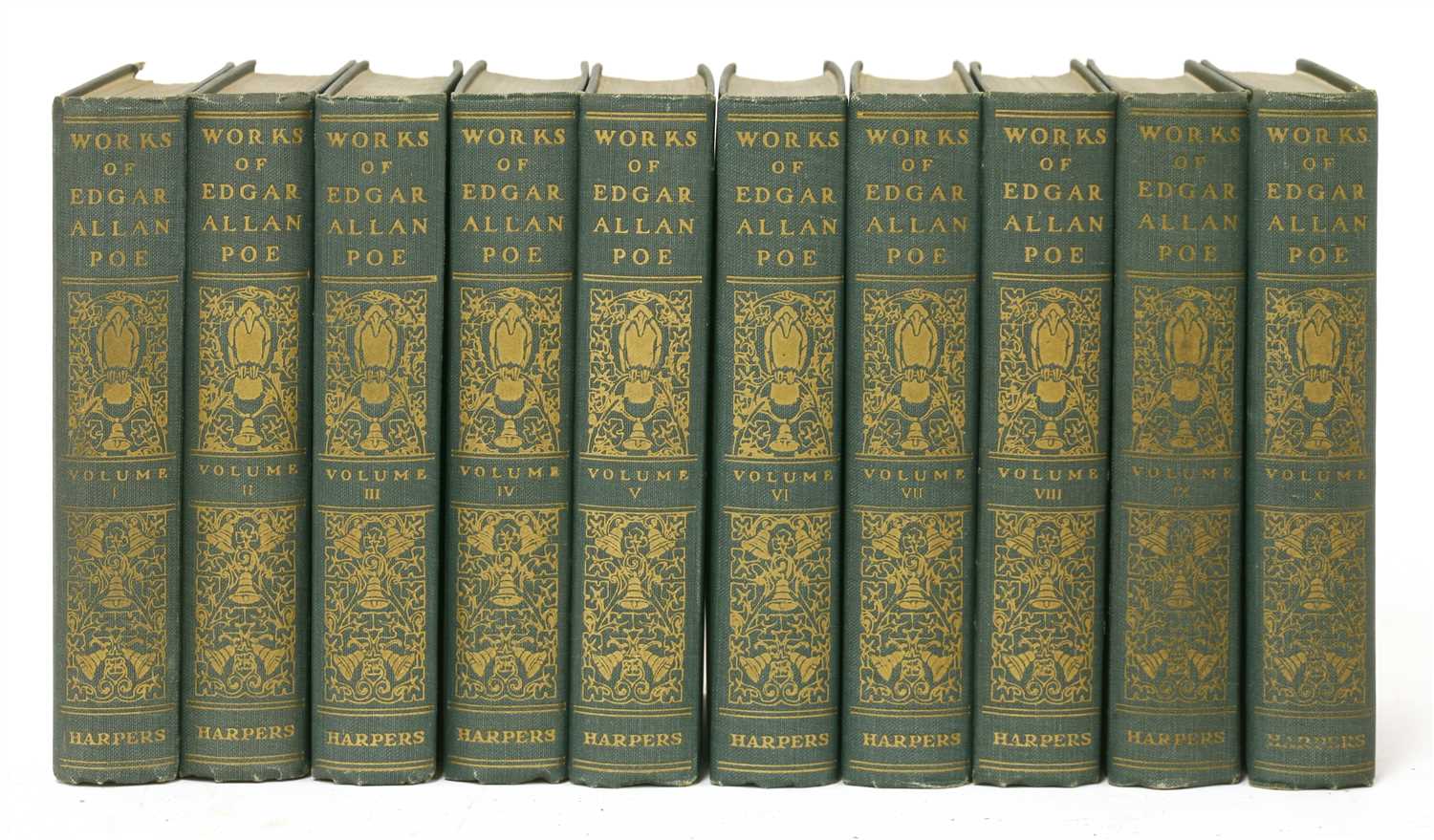 BINDING: POE, Edgar Allan: Works, 10 Vols.BINDING: POE, Edgar Allan: