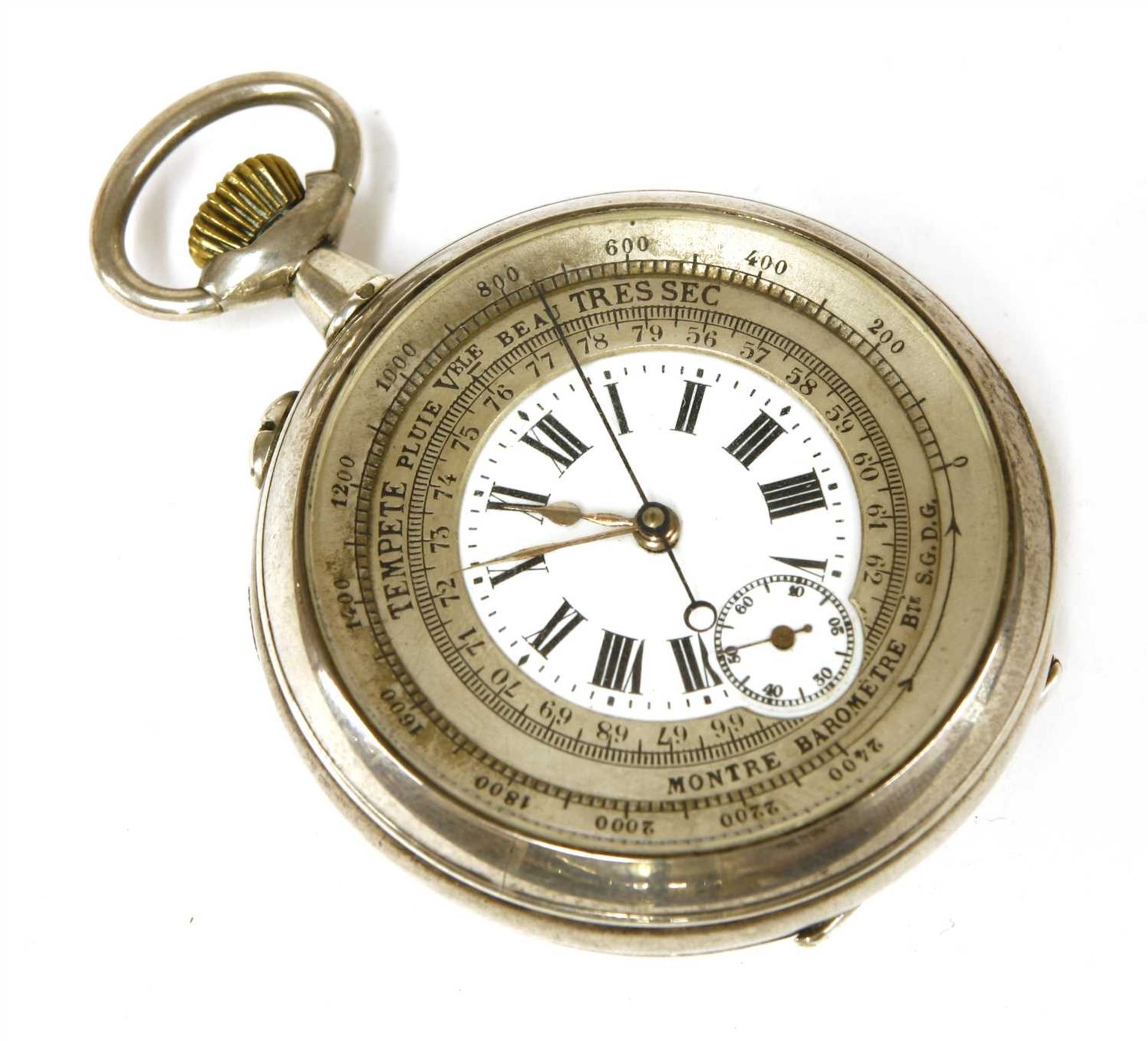 A Swiss pocket watch/barometer,