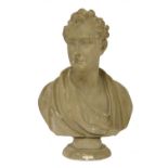 A plaster bust of Lord Byron,
